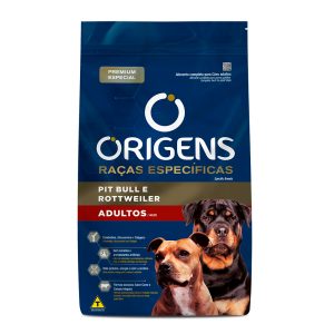 Ração Origens Raças Especificas Para Pit Bull E Rottweiler Adultos 15kg