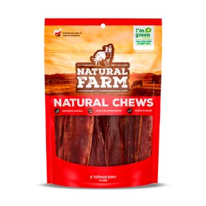 Petisco Natural Farm Osso Esôfago 6’’ Jerky Para Cães 10 Unidades