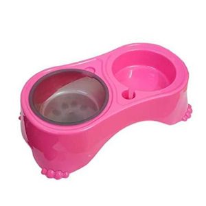 Comedouro Postura Correta Para Cães Porte Mini e Pequeno Rosa Pet Injet