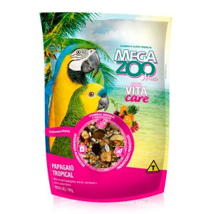 Ração Megazoo Mix Para Papagaios Tropical 700g