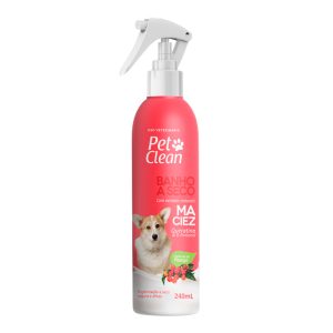 Banho a Seco Maciez Para Cães e Gatos Queratina e D-Pantenol Pet Clean 240mL