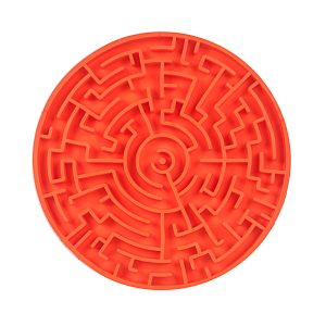 Brinquedo e Comedouro Labirinto Para Cães e Gatos Laranja Pequeno Pet Games
