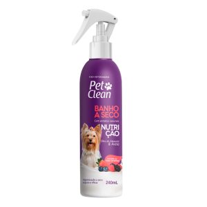 Banho a Seco Nutrição Para Cães e Gatos Óleo de Abacate e Aveia Pet Clean 240mL