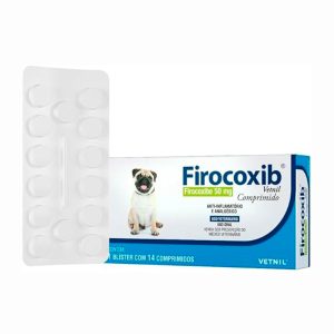 Firocoxib 50mg Anti-inflamatório Para Cães Vetnil 14 Comprimidos