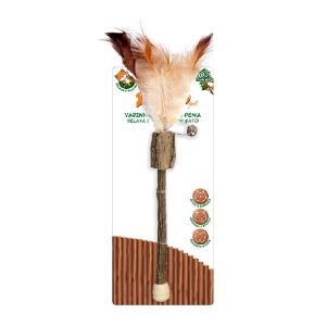 Brinquedo Para Gatos Varinha Matatabi com Pena Jambo Pet