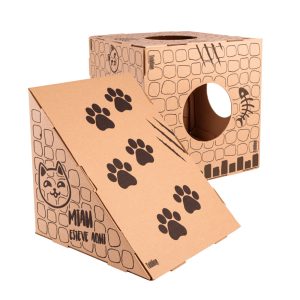 Kit Gatô Tubline 1 Cubo e 1 Rampa Para Gatos