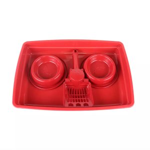 Kit Bandeja Higiênica Pop 4x1 Para Gatos Vermelho Pet Injet