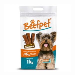 Bifinho Para Cães Beefpet Agrodog Churrasco 1kg