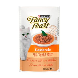 Ração Úmida Fancy Feast Casserole Para Gatos Sabor Frango e Peru 85g