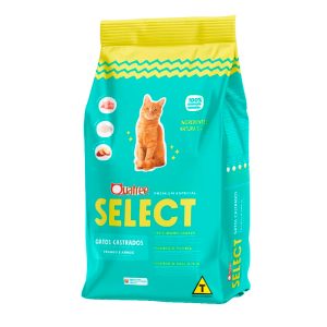 Ração Quatree Select Gatos Castrados Frango e Arroz 1kg
