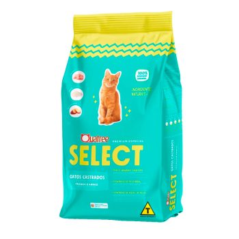 Ração Quatree Select Gatos Castrados Frango e Arroz 10,1kg
