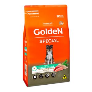 Ração Golden Special Cães Filhotes Porte Pequeno Frango e Carne 3kg