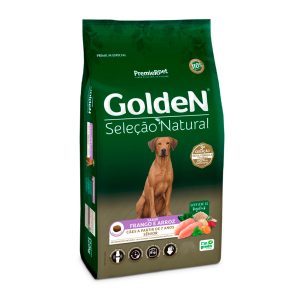 Ração Golden Seleção Natural Cães Adultos Sênior Frango e Arroz 12kg