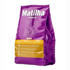 Ração Matilha Para Cães Adultos Sabor Carne, Frango e Arroz 15kg
