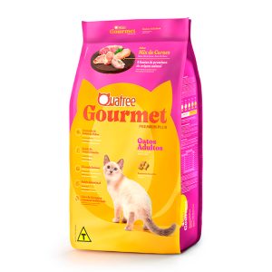 Ração Quatree Gourmet Gatos Adultos Mix de Carnes 1kg