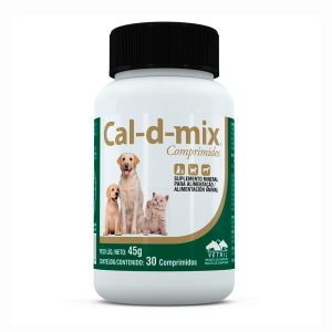 Suplemento Cal-D-Mix Cães e Gatos Vetnil 30 Comprimidos