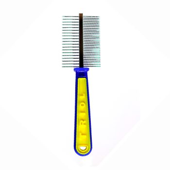 Pente Para Cães e Gatos Cabo de Plástico Savana Pet com 49 Dentes