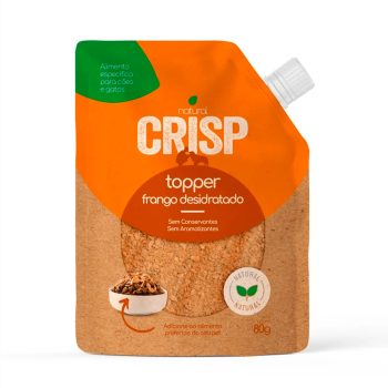 Petisco Natural Crisp Topper Para Cães e Gatos Frango 80g