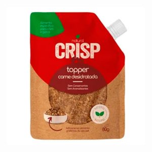 Petisco Natural Crisp Topper Para Cães e Gatos Carne 80g