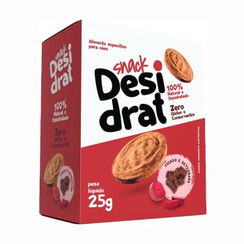 Snack Desidrat Para Cães Sabor Fígado e Beterraba 25g