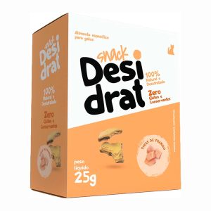 Snack Desidrat Para Gatos Sabor Tiras de Frango 25g