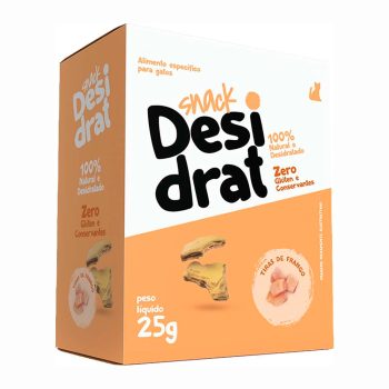 Snack Desidrat Para Gatos Sabor Tiras de Frango 25g
