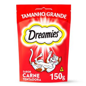Petisco Dreamies para Gatos Adultos Carne 150g