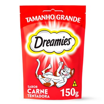 Petisco Dreamies para Gatos Adultos Carne 150g