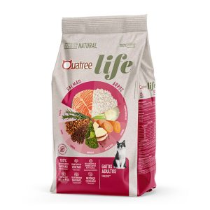 Ração Quatree Life Gatos Adultos Salmão e Arroz 20kg