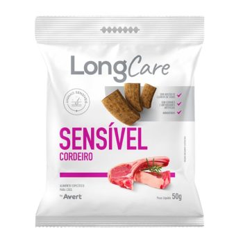 Petisco Natural Para Cães LongCare Sensível Cordeiro Avert 50g