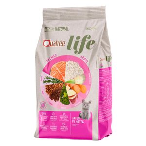Ração Quatree Life Gatos Filhotes Salmão e Arroz 10,1kg