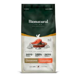 Ração Bionatural Prime Para Gatos Adultos Castrados Sabor Salmão 1,5kg