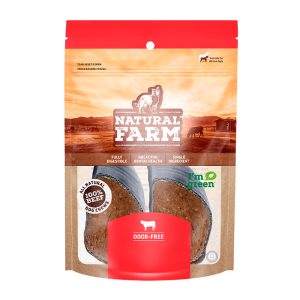 Osso Casco Bovino Recheado Natural Farm Para Cães 2 Unidades