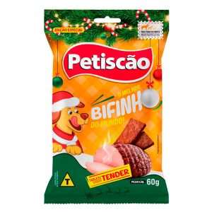 Bifinho Mastigável Petiscão Para Cães Sabor Tender 60g