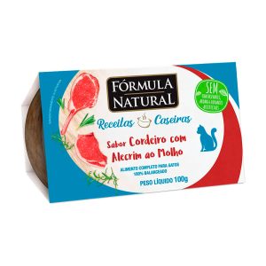 Ração Úmida Fórmula Natural Receitas Caseiras Gatos Adultos Cordeiro com Alecrim ao Molho 100g