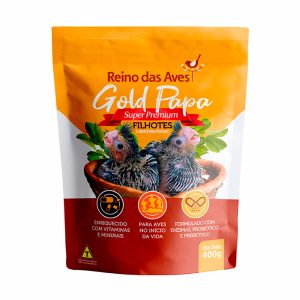 Ração Reino das Aves Gold Papa Para Filhotes  400g