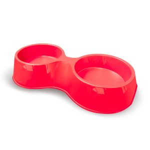 Comedouro Pop Duplo Para Cães Furacão Pet Cores Sortidas 1100mL