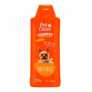 Shampoo e Condicionador Para Cães e Gatos Natural Pet Clean 700mL