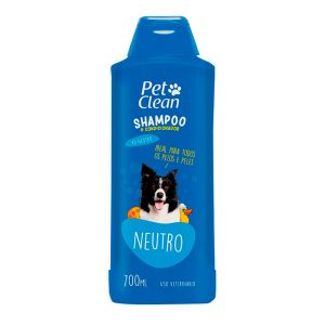 Shampoo e Condicionador Para Cães e Gatos Neutro Pet Clean 700mL