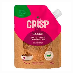Petisco Natural Crisp Topper Para Cães e Gatos Mix de Carne 80g