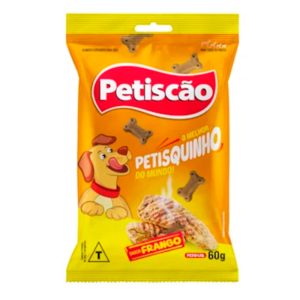 Bifinho Mastigável Petiscão Petisquinho Para Cães Frango 60g