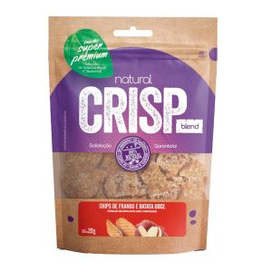Petisco Snack Natural Crisp Blend Para Cães Chips Frango e Batata Doce 20g