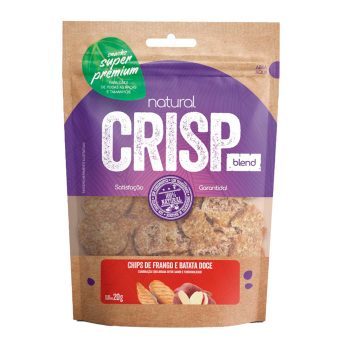 Petisco Snack Natural Crisp Blend Para Cães Chips Frango e Batata Doce 20g