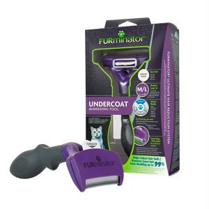 Escova Furminator Para Gatos Médio e Grande Pelo Curto