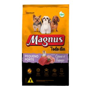 Ração Magnus Todo Dia Para Cães Adultos Pequeno Porte Sabor Carne e Frango 10,1kg