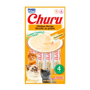 Petisco Churu Para Gatos Adultos Sabor Galinha 56g