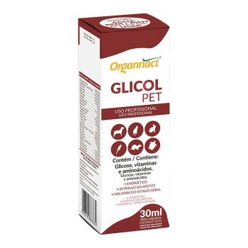 Suplemento Glicol Pet Organnact 30ml