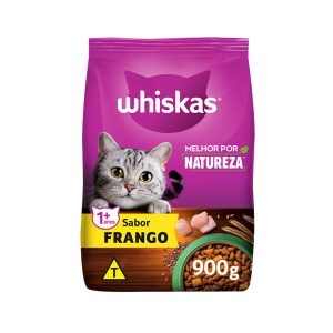 Ração Whiskas Melhor Por Natureza Para Gatos Adultos Sabor Frango 900g