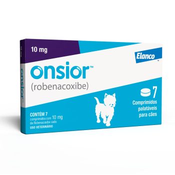 Onsior 10mg Anti-inflamatório para Cães Elanco 7 Comprimidos