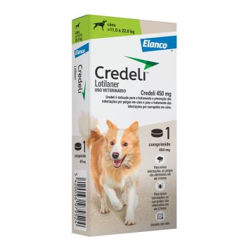 Credeli Antipulgas 450mg Para Cães 11kg A 22kg 1 Comprimido